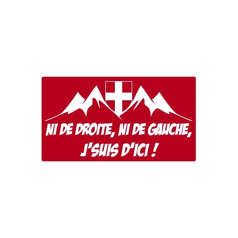 Autocollant Je suis d'ici