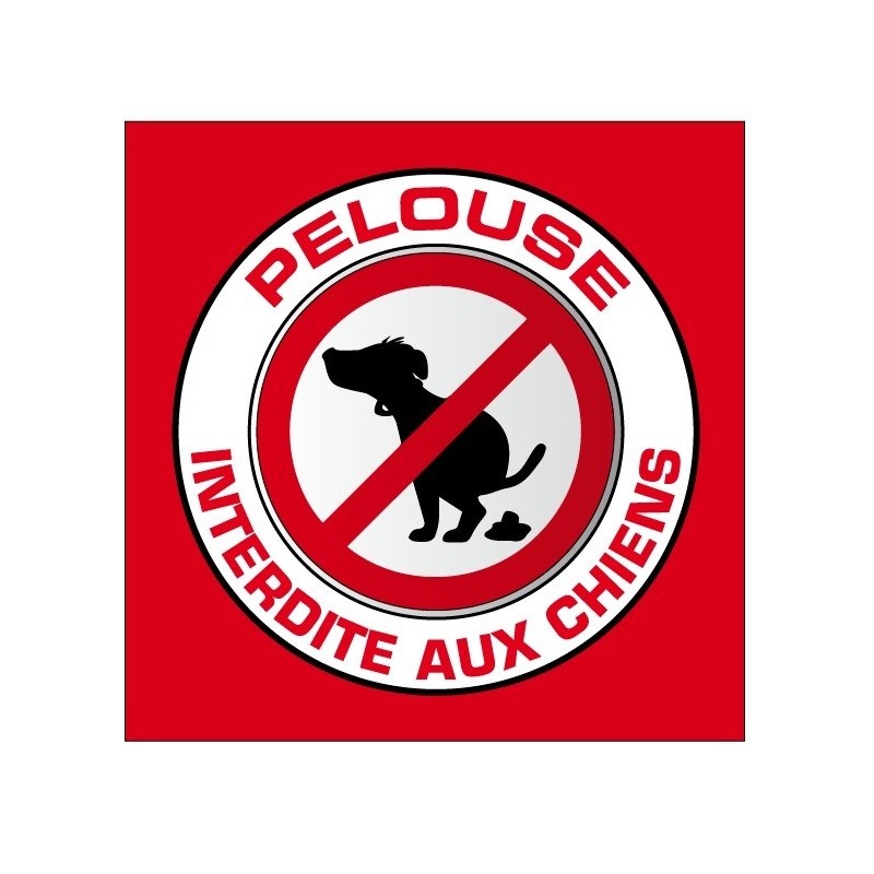 Pelouse interdite aux chiens