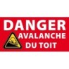 Danger avalanches du toit