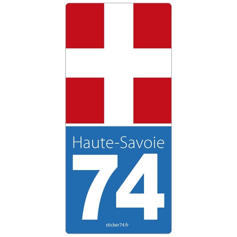 Autocollant plaque Road" 74 Haute-Savoie"