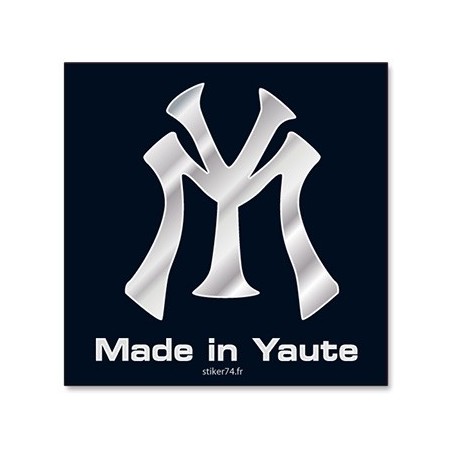 Autocollant Made in Yaute Noir