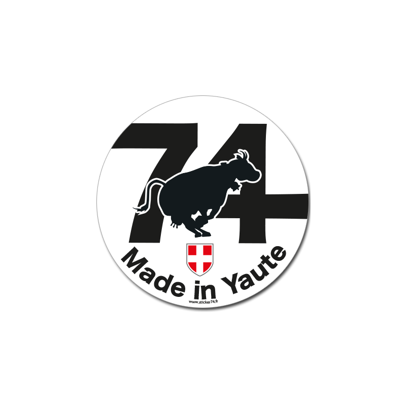 Autocollant Made in Yaute 74