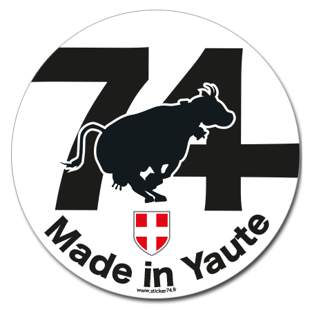 Autocollant Made in Yaute 74