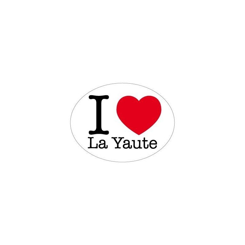 Autocollant I love La Yaute