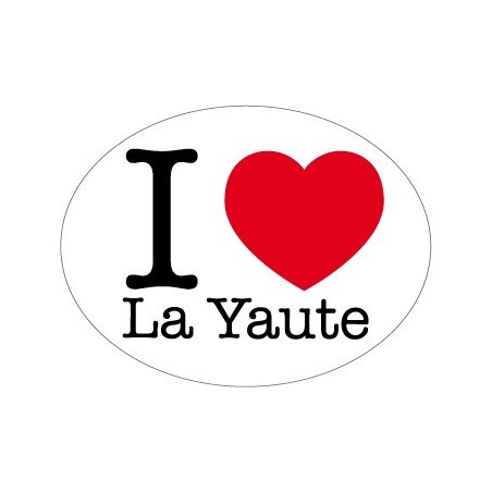 Autocollant I love La Yaute
