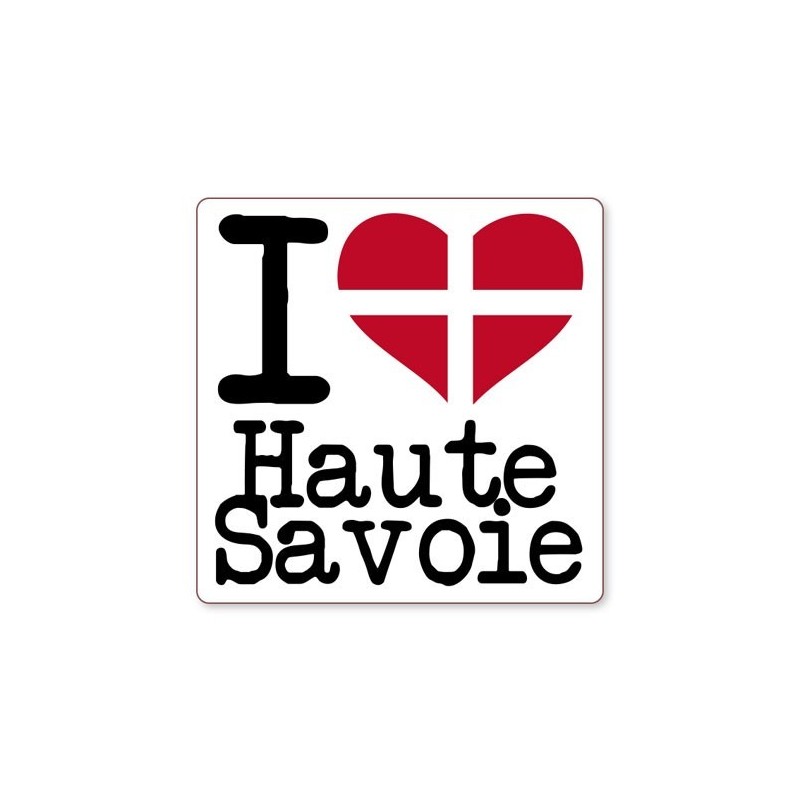 Autocollant I love Haute-Savoie