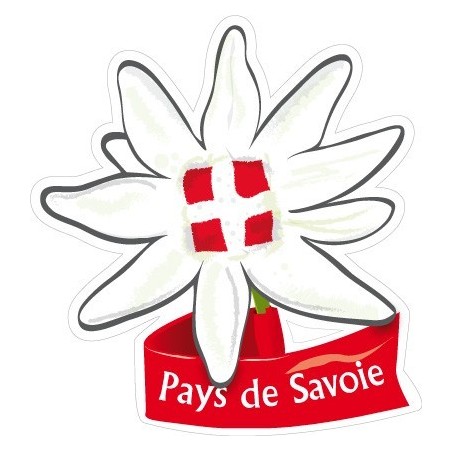 Autocollant Edelweiss Pays de Savoie
