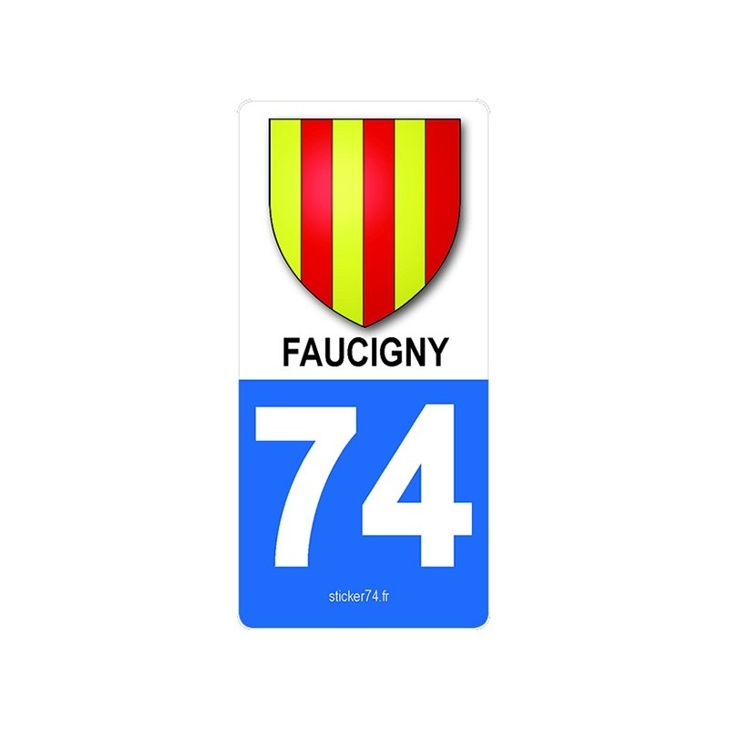 Autocollant plaque Blason" Province 74 Haute-Savoie"