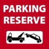 Panneau  parking réservé